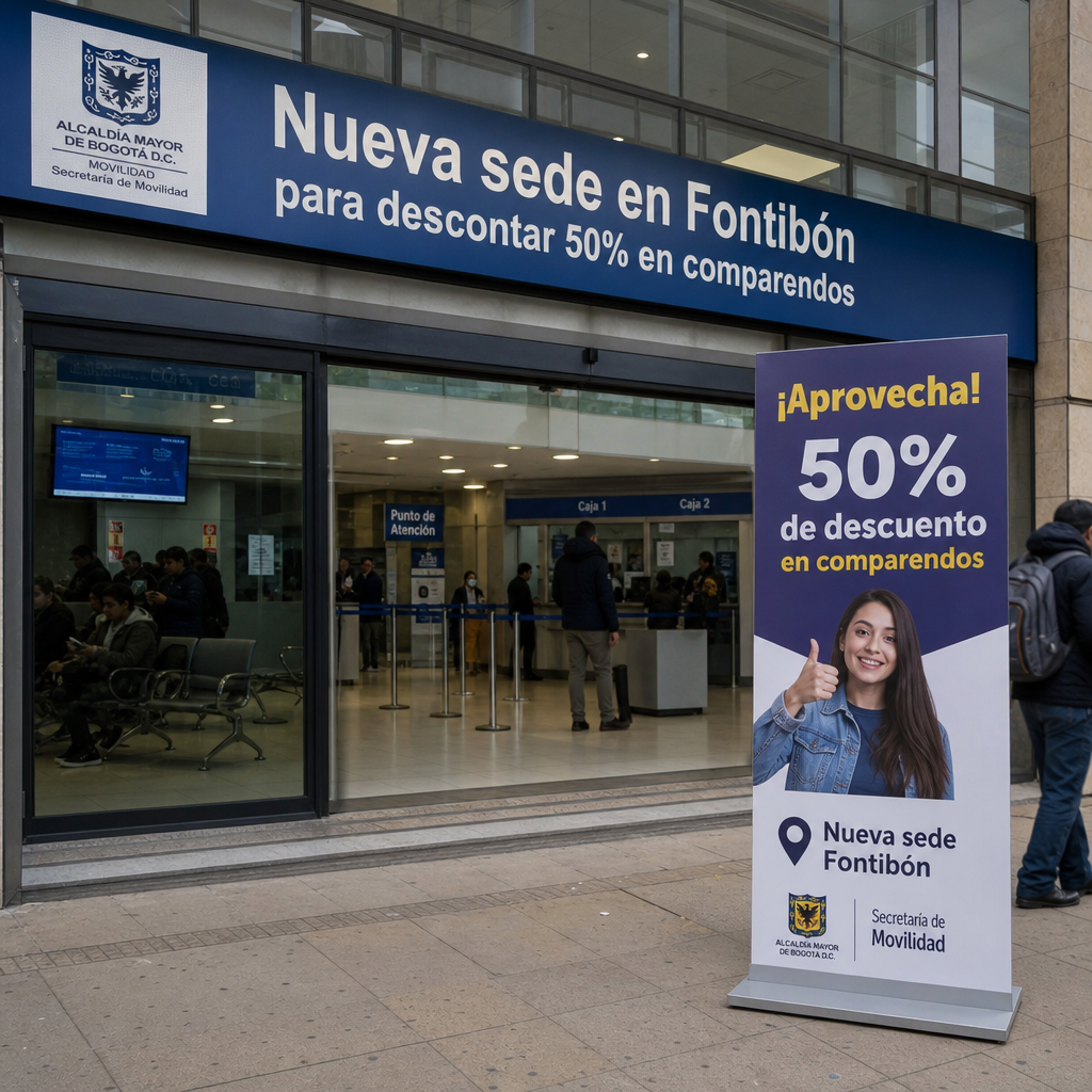 nueva sede en fontibon para descontar 50% en comparendos