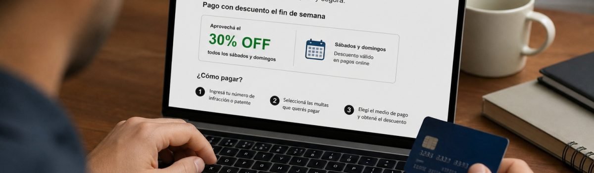 Multas de tránsito el fin de semana: cómo pagar con descuento